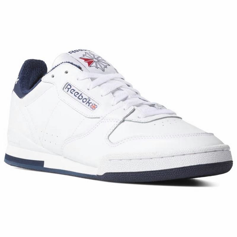 Reebok Phase 1 Tenisky Panske - Biele/Námornícka Modrá QN6705UJ